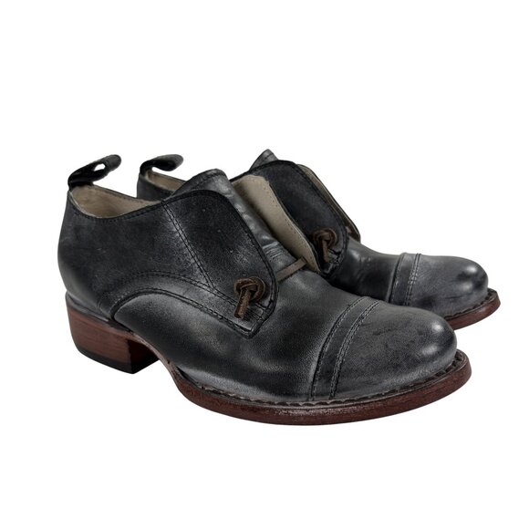 Freebird by Steven Mabel Black Leather Ankle Booties Womens Size 5 NEW - Picture 1 of 8